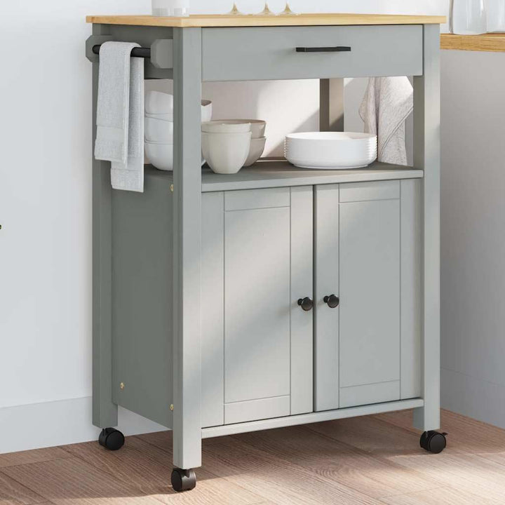 vidaXL Küchenwagen, Servierwagen mit viel Stauraum, Beistellwagen für Küche Wohnzimmer Badezimmer, T