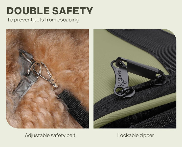 pecute Grosse Katzen Rucksack Tragetasche für Katzen & kleine Hunde, Belüfteter & robuster Haustier