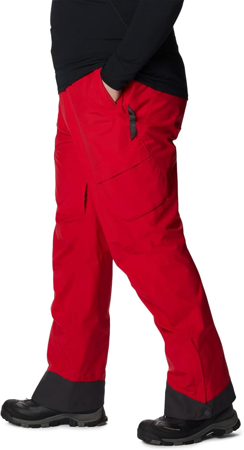 Columbia Mens Powder Stash Pant Berg Red S, Berg Red S