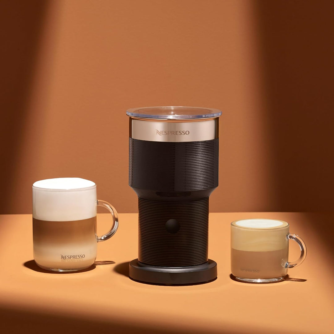 NESPRESSO Aeroccino XL elektrischer Milchaufschäumer | Grosser Aufschäumer aus Edelstahl für 225ml c