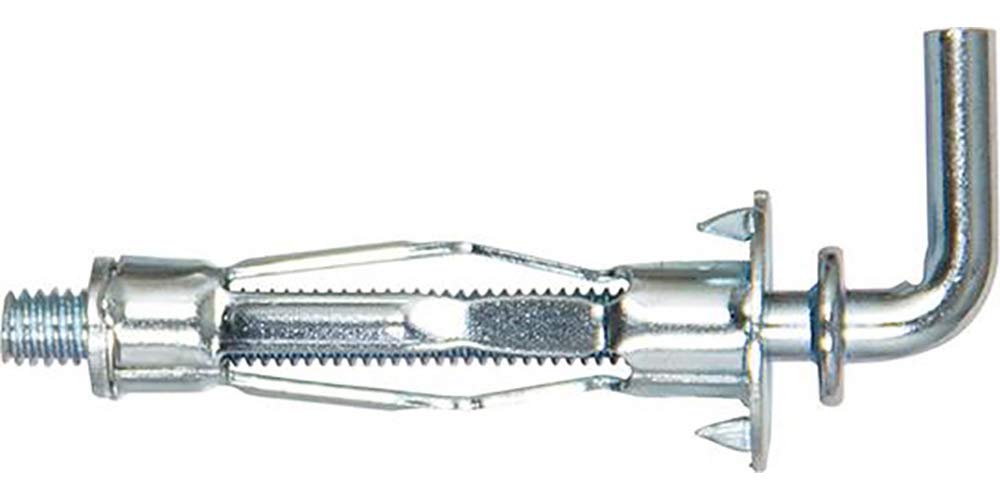 fischer HM 4 x 32 H - Hohlraum-Metalldübel mit Winkelhaken zum Befestigen von Bildern, Gardinenschie