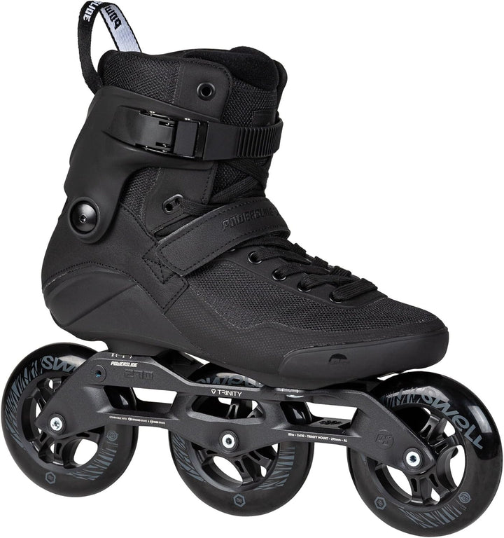 Powerslide Inline Skate Triple Black 110 Black, für Fitness, für Damen und Herren 39, 39