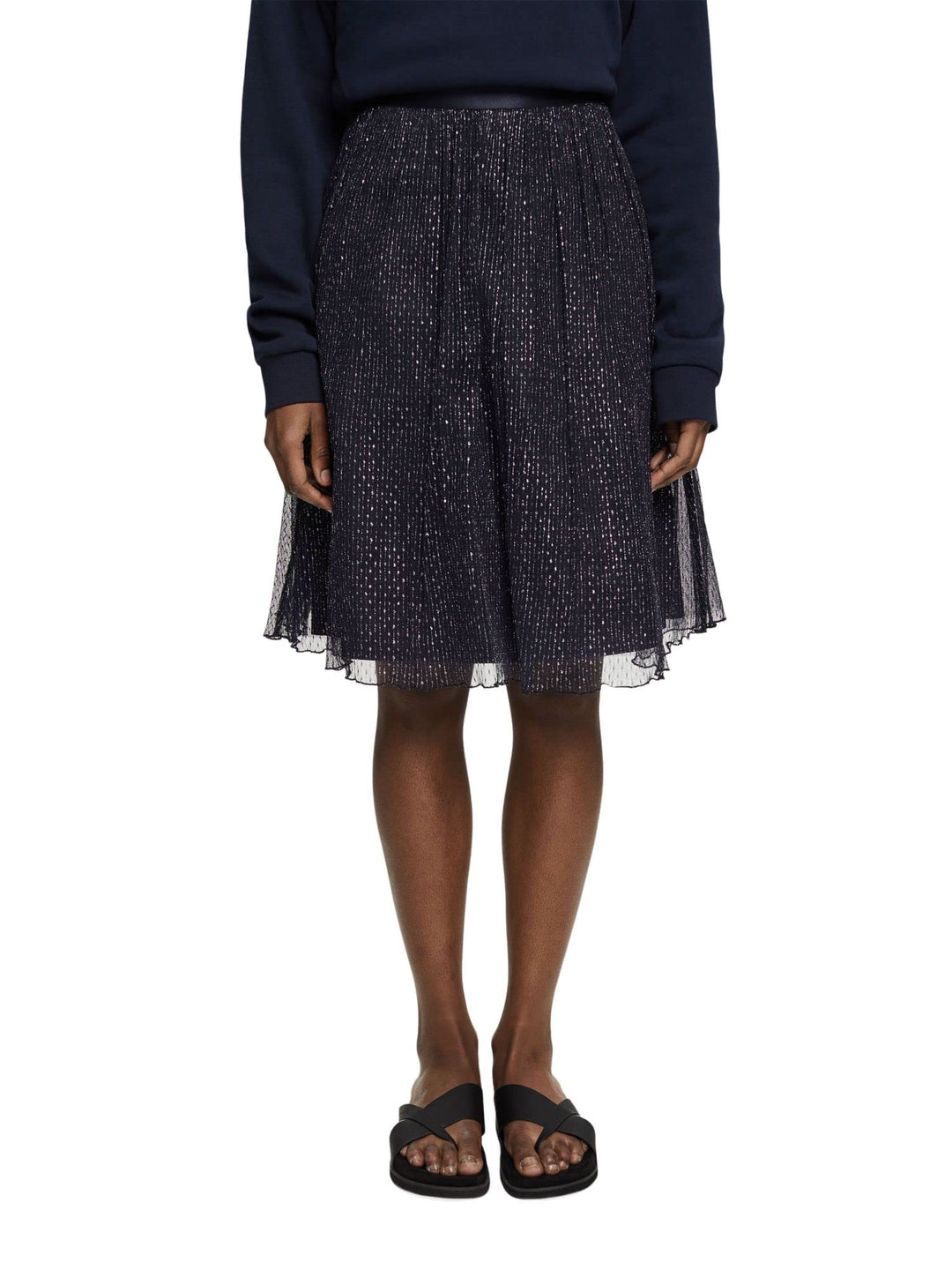 ESPRIT Damen Rock 32 400/Navy, 32 400/Navy