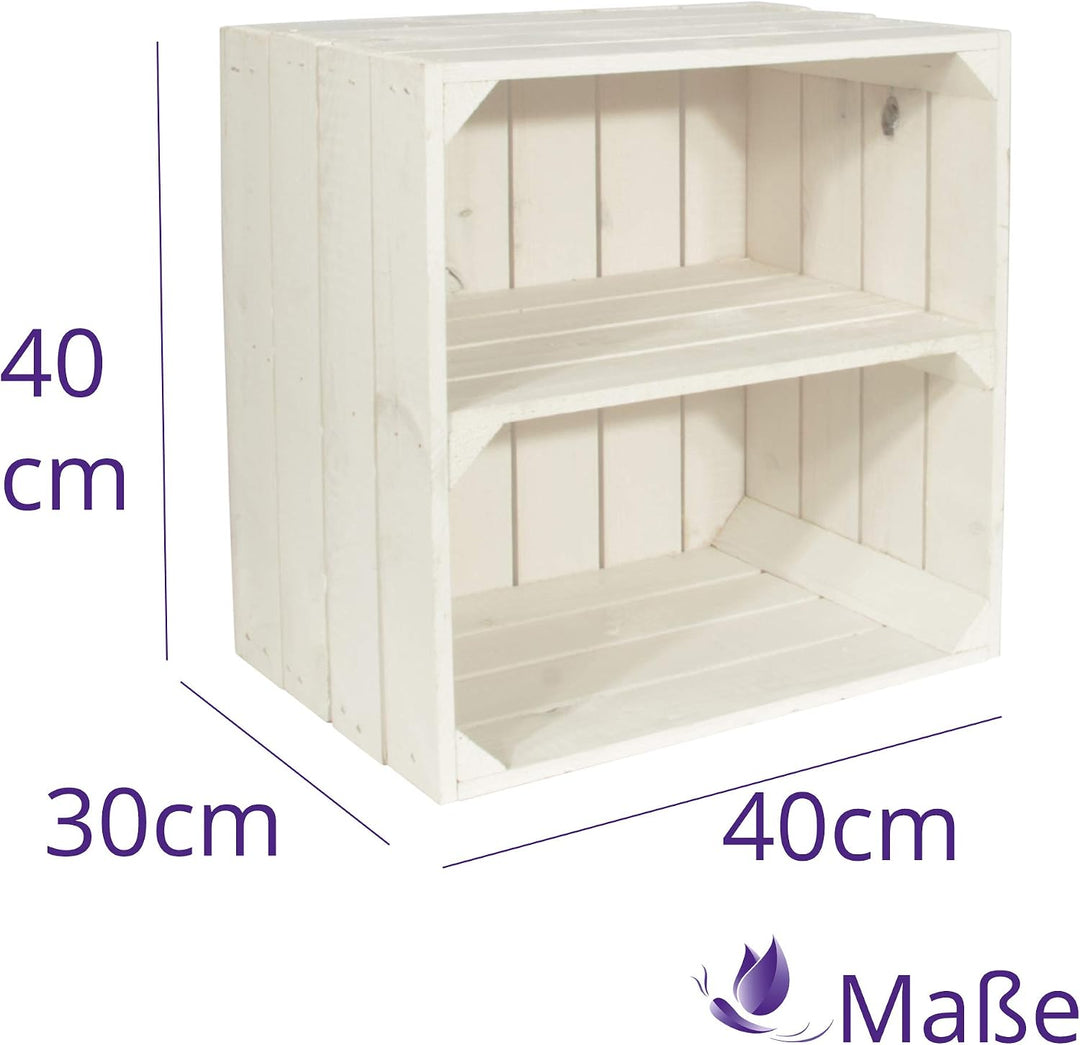 2 Set Weinregal Wino aus Holz - Weiss 1x Regal Holzkiste 2 1x Weiss Regal, 2 1x Weiss Regal