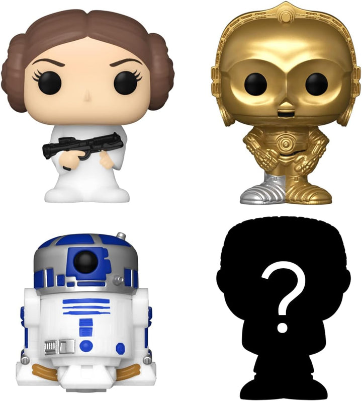 Funko Bitty Pop! Star Wars - Princess Leia™, R2-D2™, C-3PO™ und eine Überraschungs-Mini-Figur - 0.9