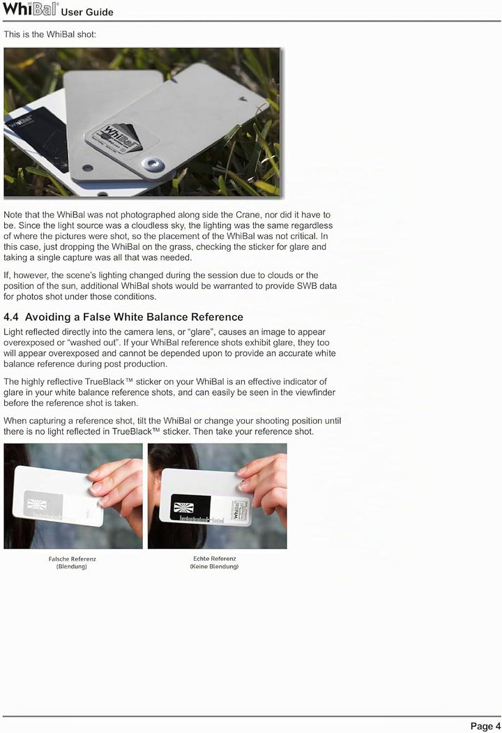 Genuine WhiBal G7 Certified Neutral Weissabgleich-Karte - Pocket Card (2,1 w/ Lanyard, w/ Lanyard