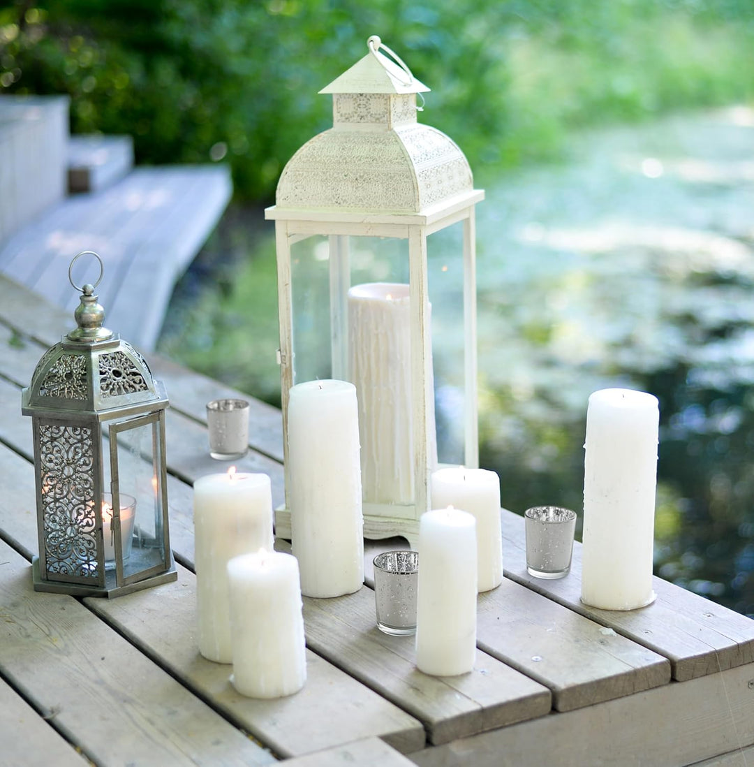 THE TWIDDLERS - Set von 15 Premium gesprenkelten Teelichthaltern - 5x6cm Glas-Kerzenhalter - Heimdek