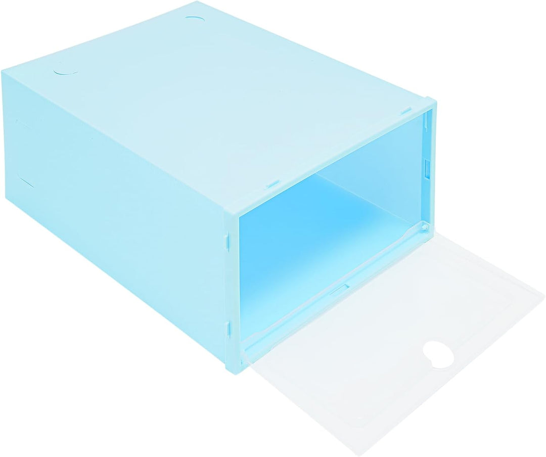 Schuhboxen 24 Pack Schuhkartons, Stapelbar Schuhboxen, Faltbares Schuhaufbewahrung Transparent Schuh