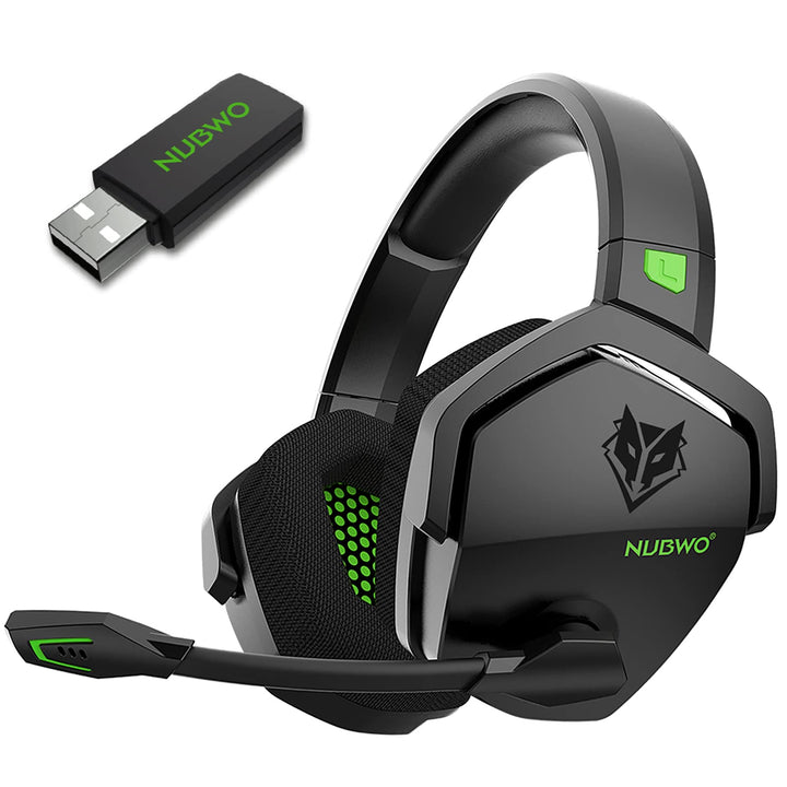 NUBWO G06 Wireless Gaming Headset für PS5, PS4, PC, Rauschunterdrückung über Ohr-Gaming-Kopfhörer mi