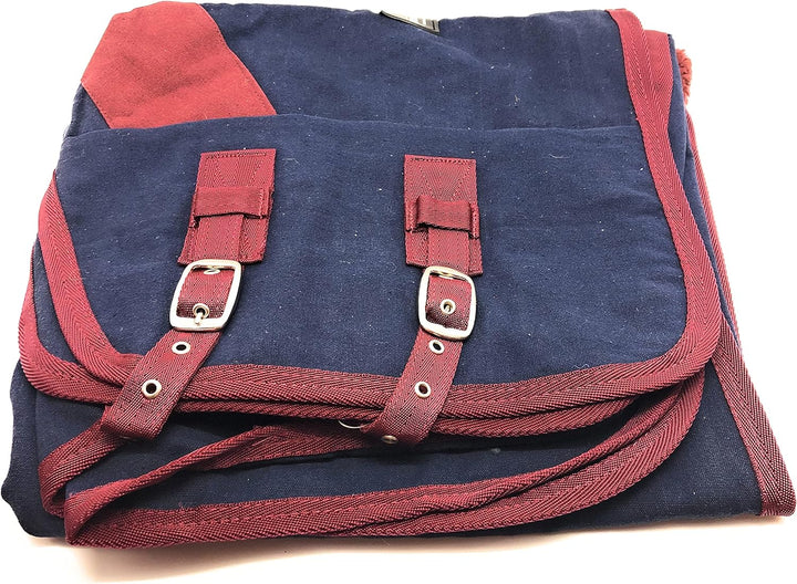 Horses, Pferdedecke für Pferdebox in Cotton Maddy 2 Modell, Leicht und Atmungsaktiv für Frühling und