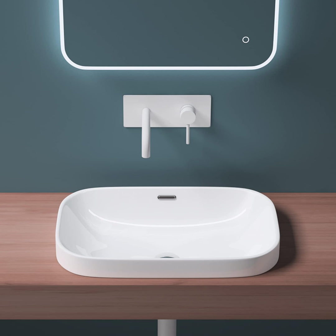 Mai & Mai: Einbauwaschbecken mit Nano-Beschichtung, Keramik in weiss Brüssel5082 Weiss | Modell Br50