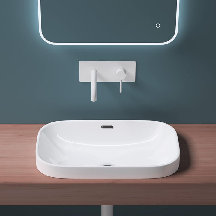 Mai & Mai: Einbauwaschbecken mit Nano-Beschichtung, Keramik in weiss Brüssel5082 Weiss | Modell Br50