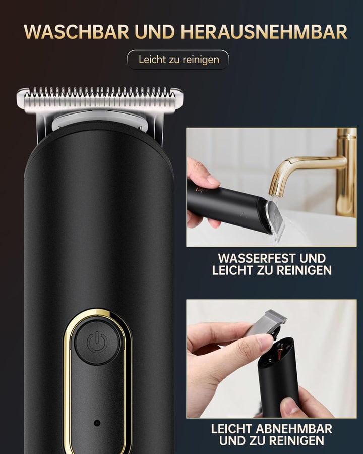 PRITECH Haarschneidemaschine für Gesicht und Kopf Herren Haarschneider, Barttrimmer für Männer, Elek