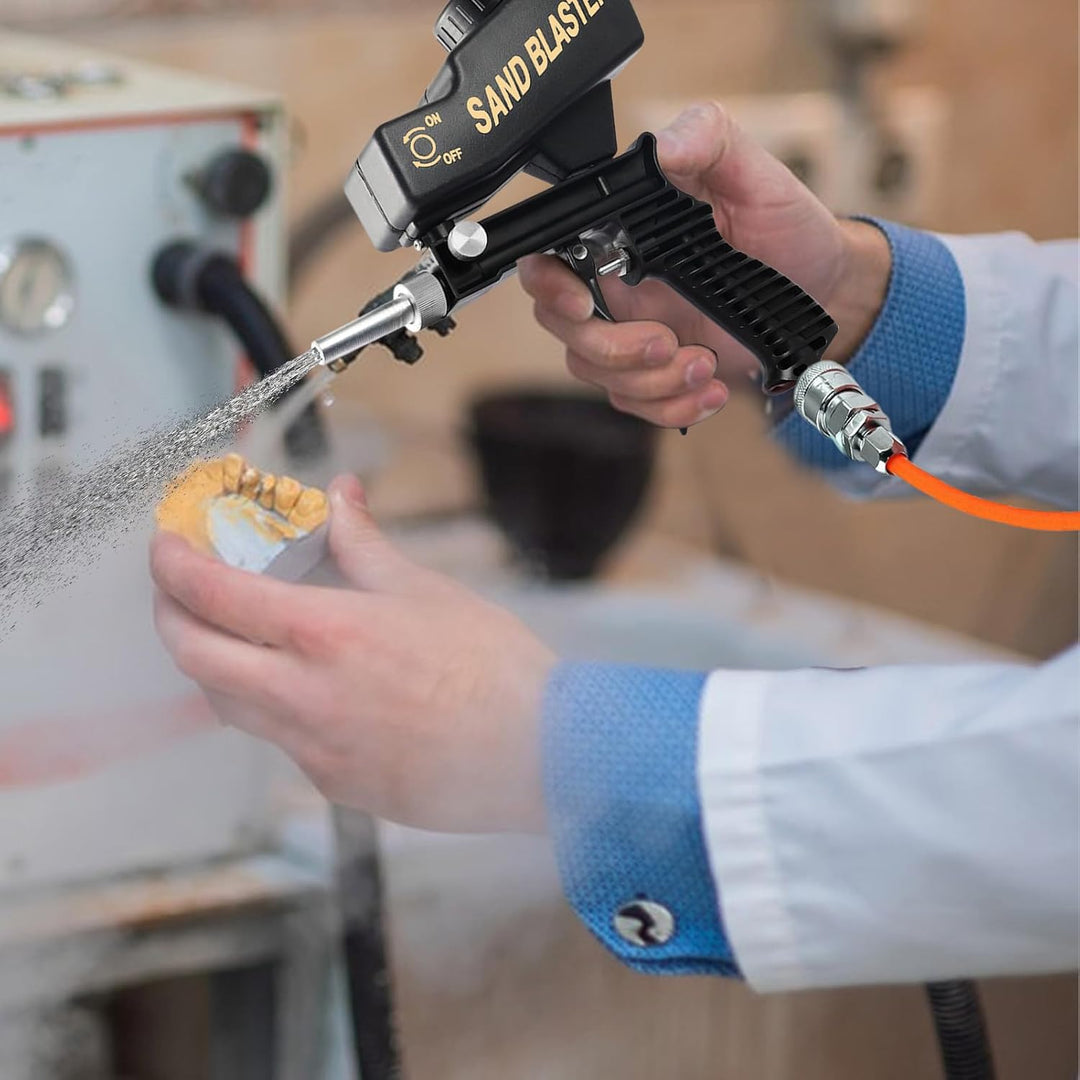Portable Sandblasting Machine, Handheld Power Sander Tool, Rust Removal Equipment for Metal Paint Re
