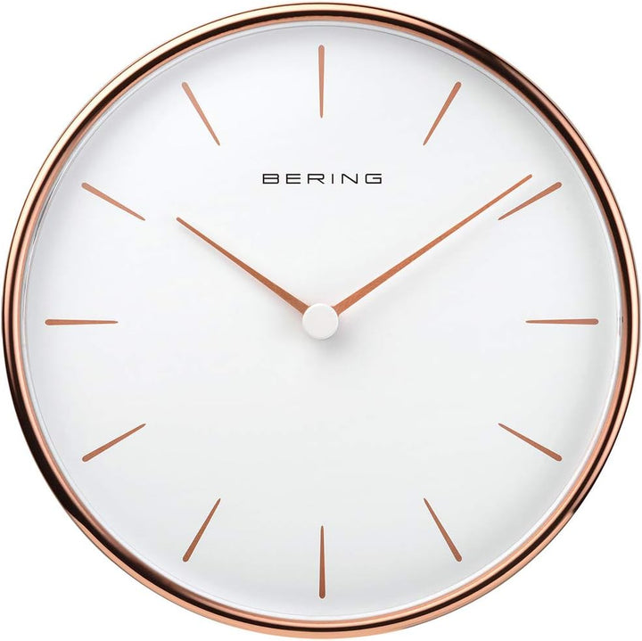 BERING Damen und Herren Wallclock Quarz Movement - Home Decor Collection mit Kunststoff Glas 90162-6