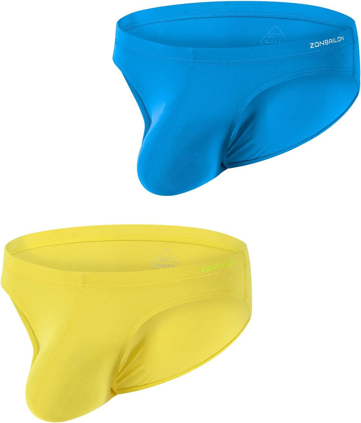 BIATWOWR Herren Dreiecks-Unterwäsche mit verstärktem Beutel für den Intimbereich, sexy, ohne Etikett