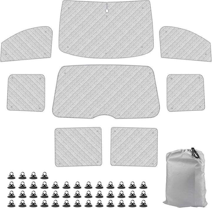 Thermomatte Fahrerhaus Innen Kompatibel mit 2022-2025 Caddy Life Tramper,10PCS SWB Faltbare Sonnensc