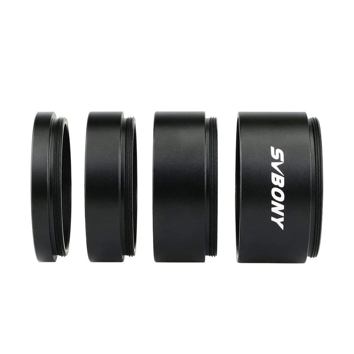 Svbony SV119 2" Verlängerungsrohr Set 5mm 10mm 15mm 30mm M48x0.75 zur Verlängerung der Brennweite in