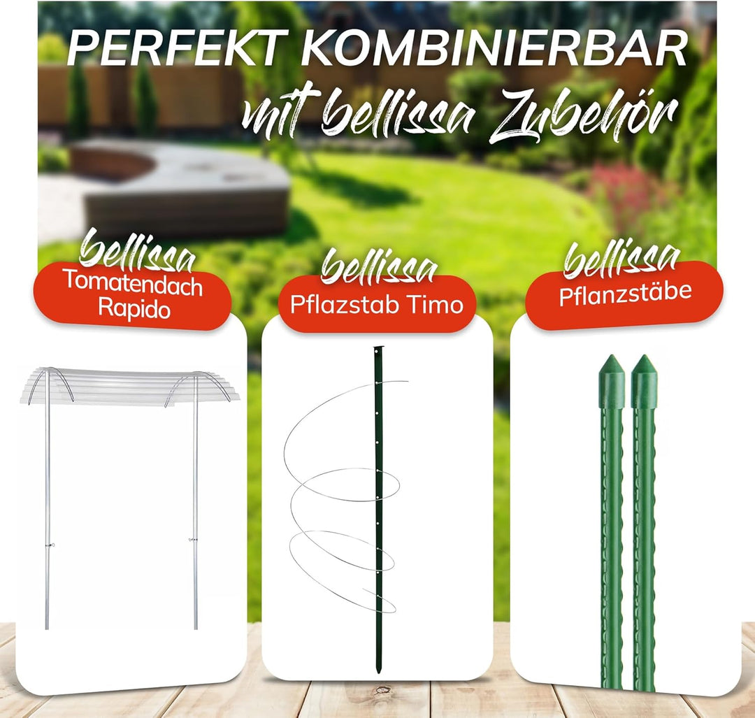 bellissa - Bambusstäbe 120cm 25er Set Rankhilfe Bambusstangen - Pflanzenstütze aus natürlichem Bambu