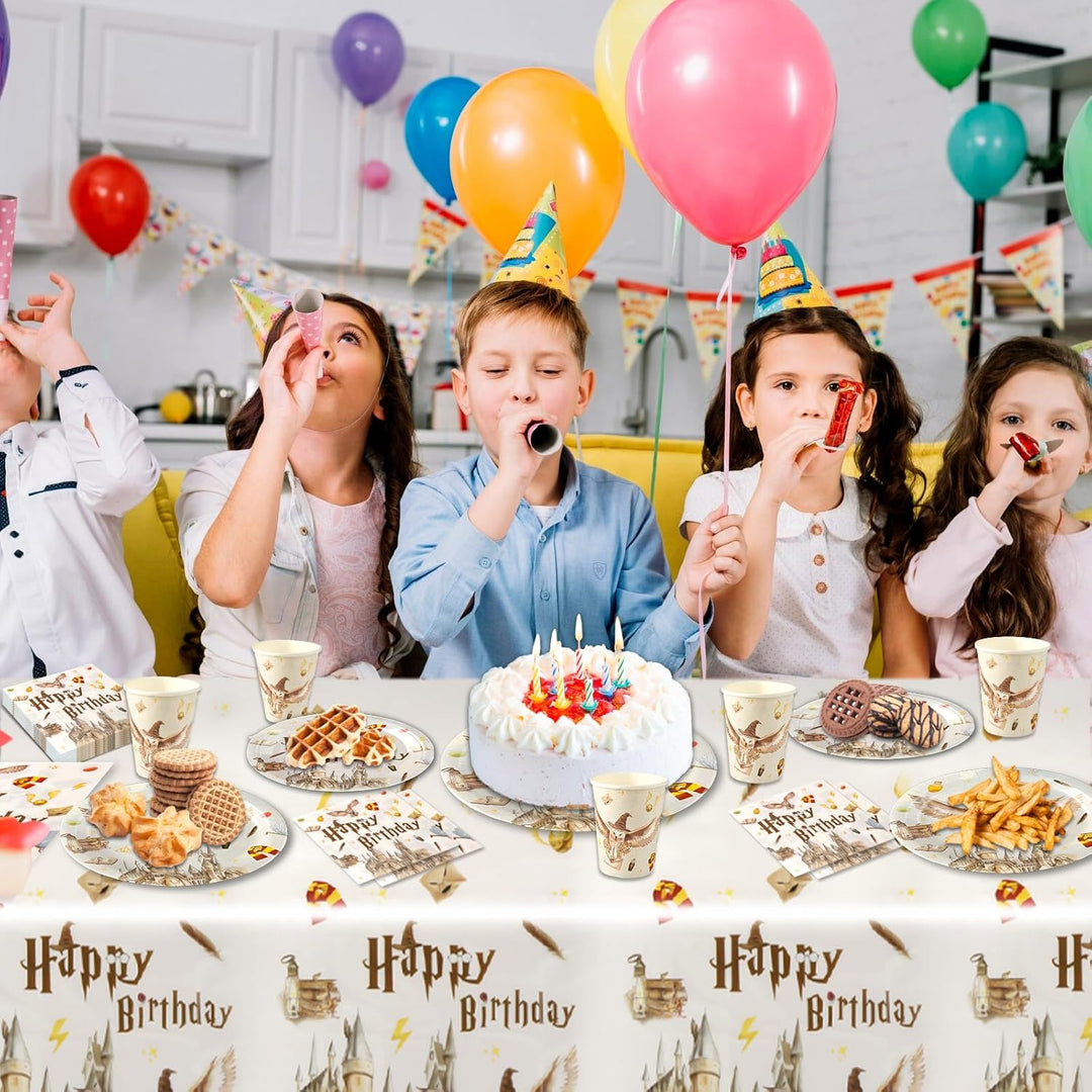 Geburtstagsdeko Partygeschirr Set- 51Pcs Geburtstag Geschirr Tableware Kindergeburtstag Teller Kit P