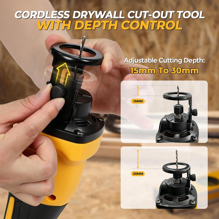 Akku Trockenbauschneider Kompatibel mit DeWalt 20V Batterie, 28000 RPM 6 Geschwindigkeiten bürstenlo