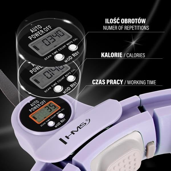 Hula Hop HMS HHM13 with Magnets Weight and Counter Purple