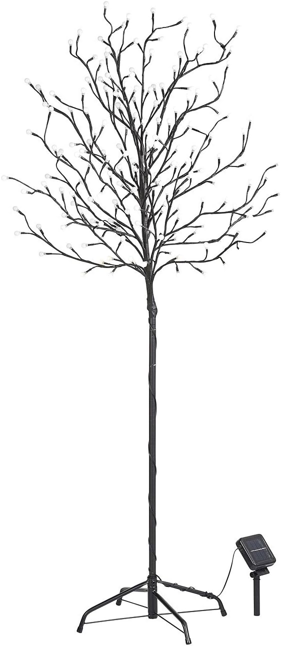 Lunartec Solarbaum: XL-Solar-LED-Lichterbaum mit 200 beleuchteten Knospen, 150cm, IP44 (Solarbaum Ga