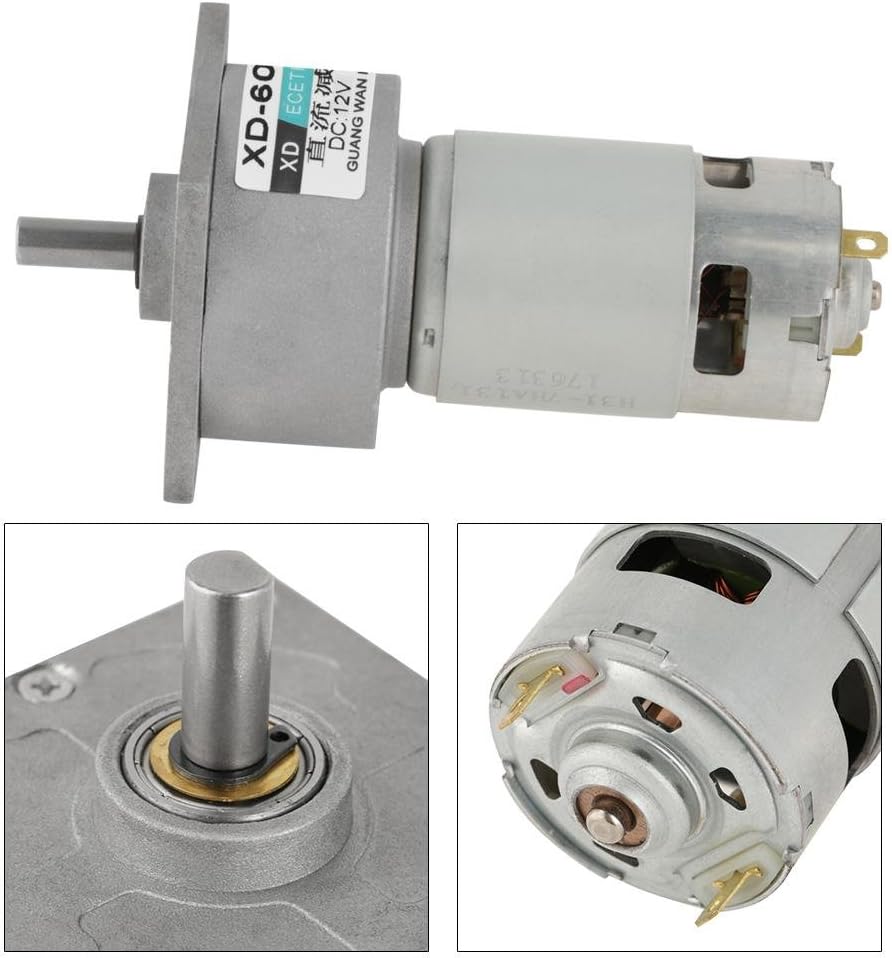 DC12V / 24V 35W Mini-DC-Getriebemotor Metall Geschwindigkeit einstellbar grossen Drehmoment Motor CW