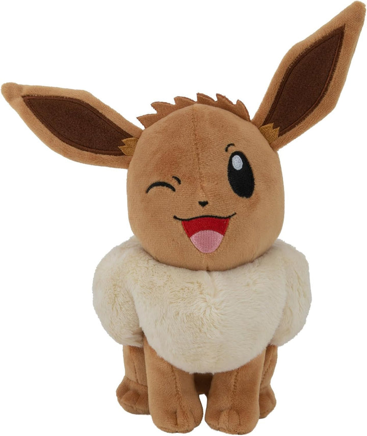 Pokémon PKW3079-20 cm Plüsch - Evoli, offizielles Plüsch Eevee, Eevee