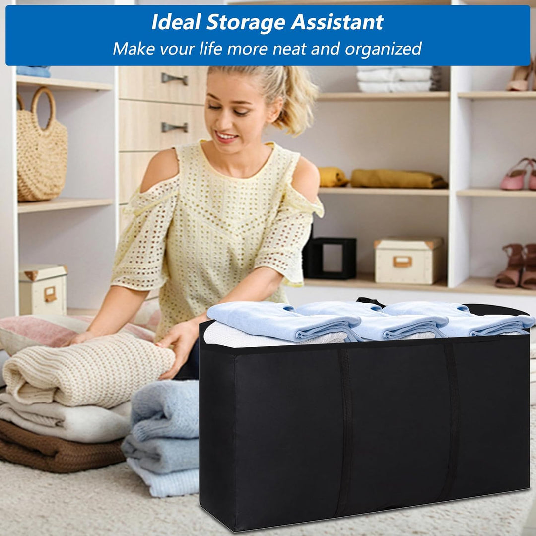 DAJAVE 4 Stück 180L Super Gross Aufbewahrungstasche 600D Oxford Heavy-Duty Belastbare Tragetasche Mi