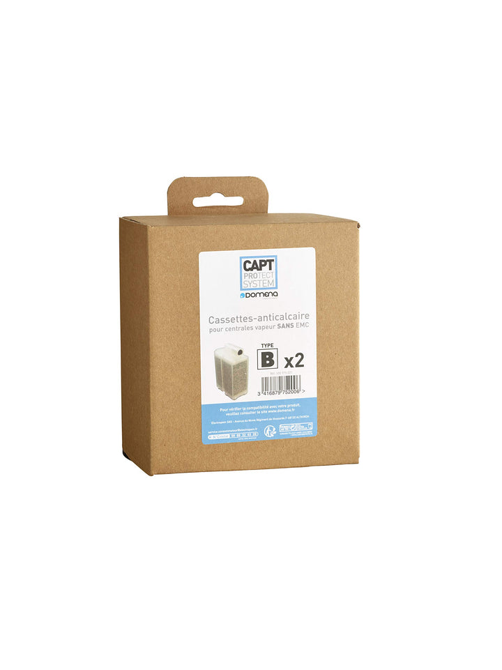 Domena Pack 2 Kassetten Antikalk TYP B transparent Durchscheinend Typ B, Durchscheinend Typ B