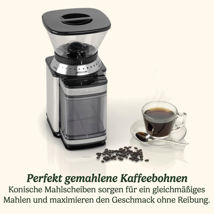 Cuisinart Kaffeemühle | Kaffeemühle für zu Hause | 4-18 Tassen | 18 Mahlgradeinstellungen | verschie