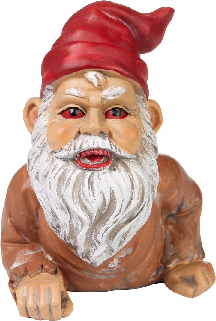 BRUBAKER Gartenzwerg Zombie - Kriechender Grusel Zwerg - Halloween Gartenfigur Lustig - Dekoration W