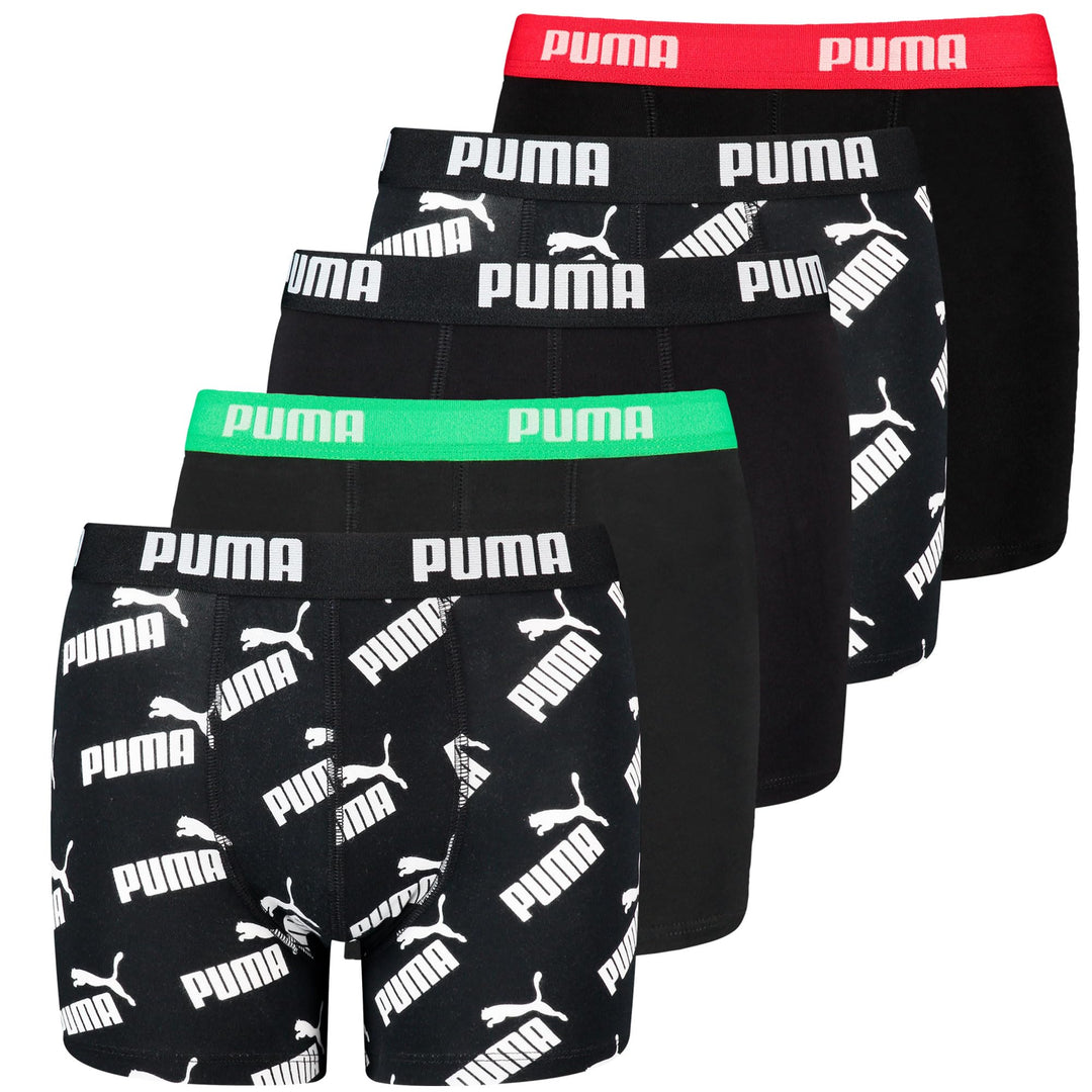 Puma Children Unisex Boxer Unterwäsche (5er Pack) 122-128 Schwarz, 122-128 Schwarz