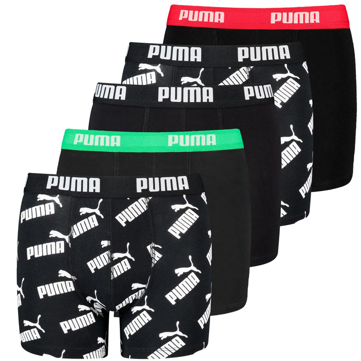 Puma Children Unisex Boxer Unterwäsche (5er Pack) 122-128 Schwarz, 122-128 Schwarz