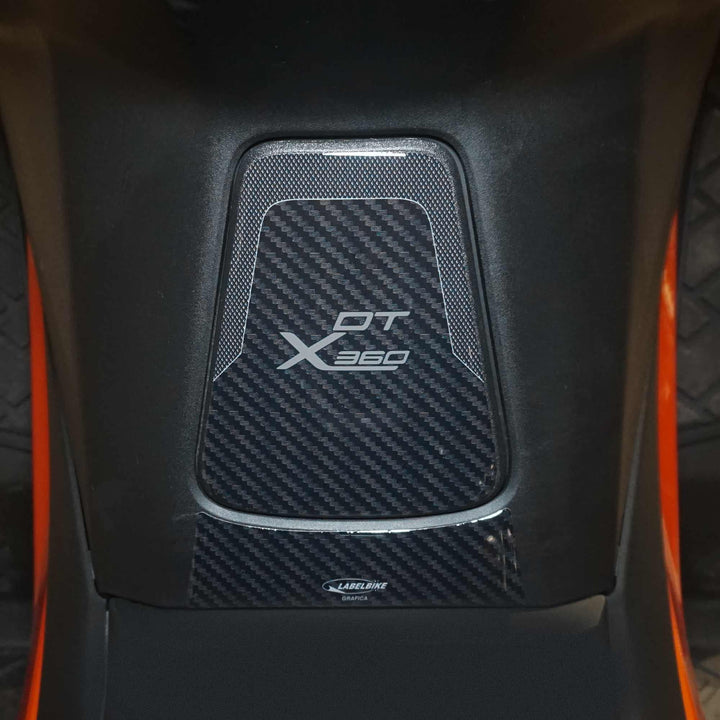 LABELBIKE 3D Motorradtüraufkleber kompatibel mit KYMCO | DTX 360 125 300 350, Harzschutz, Kratzfesti