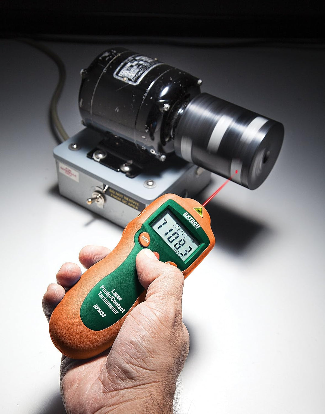 Extech Kontakt/Laserphoto-Drehzahlmesser, 1 Stück, RPM33