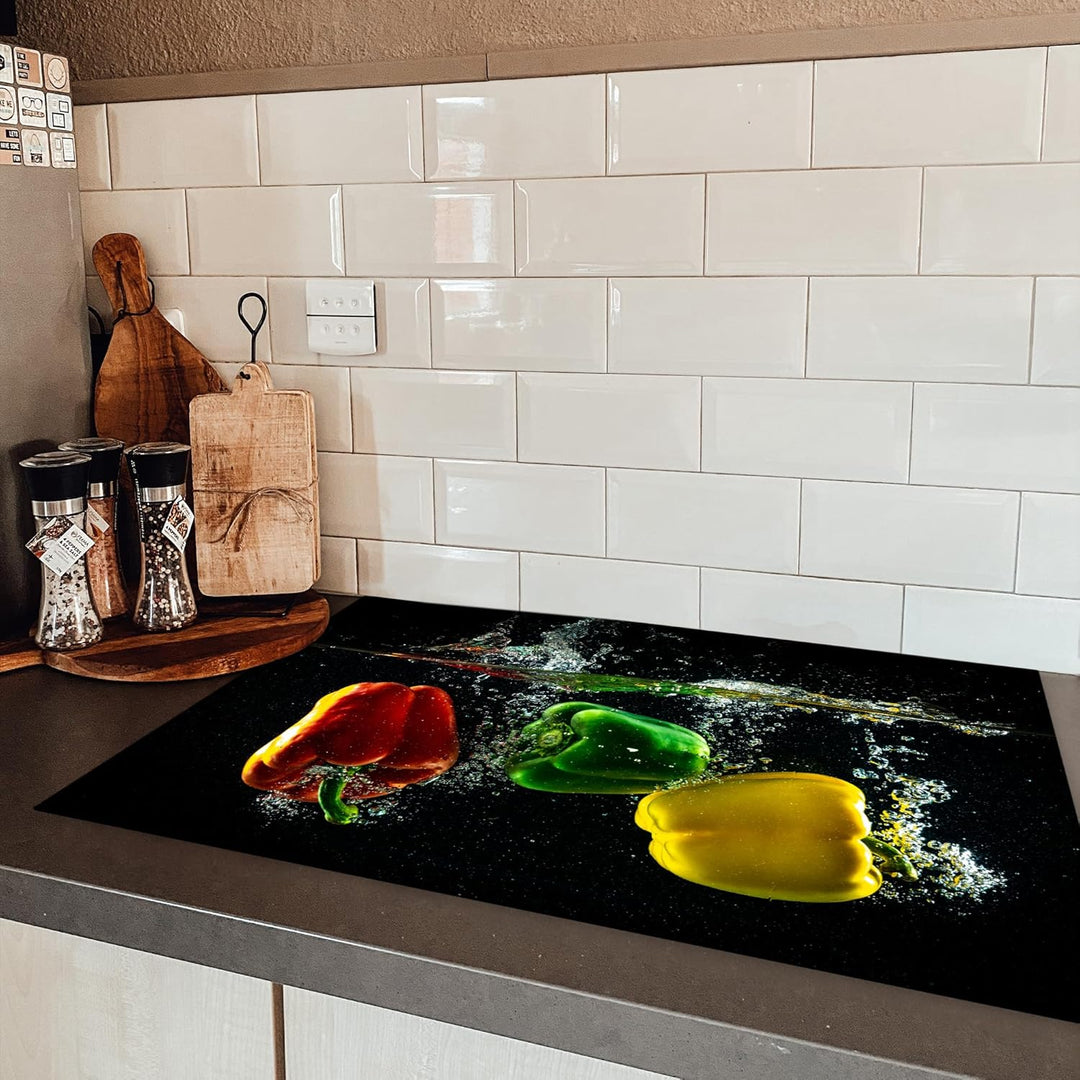 KitchenYeah© Herdabdeckplatte Einteilig Induktionsmatte Küche Abdeckung Ceranfeld Herd Abdeckplatte