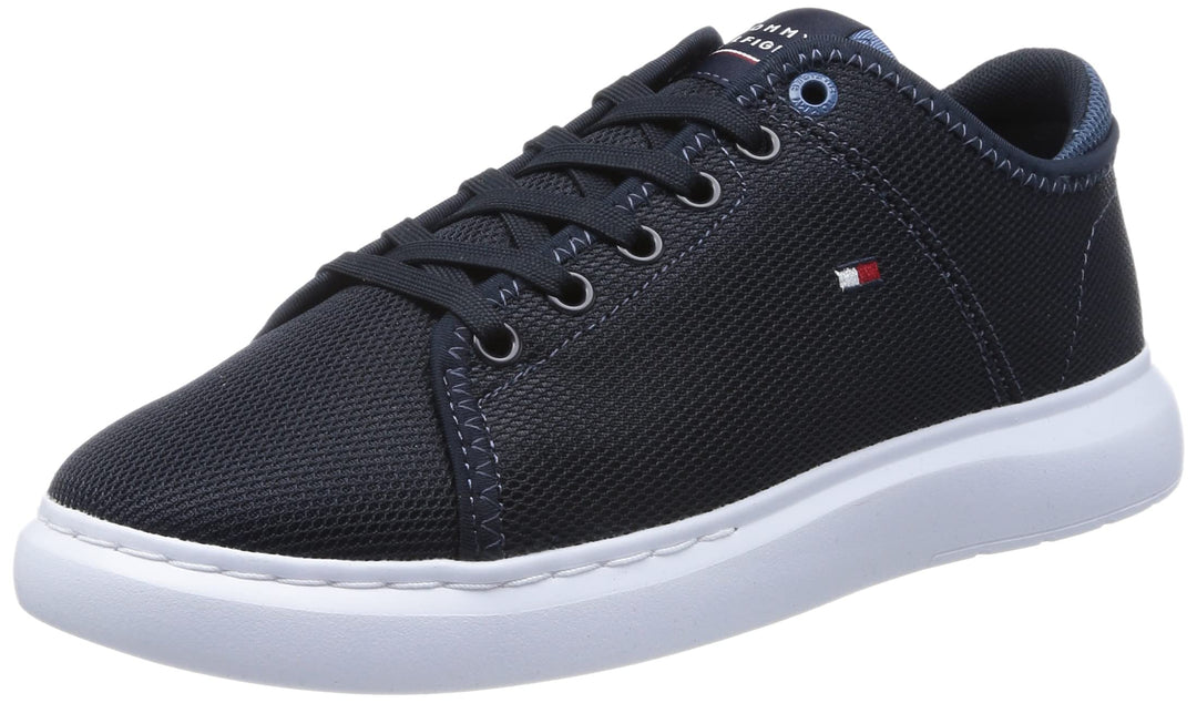 Tommy Hilfiger Herren Lightweight Textile Fm0fm04426 Cupsole Sneaker, Blau Desert Sky
