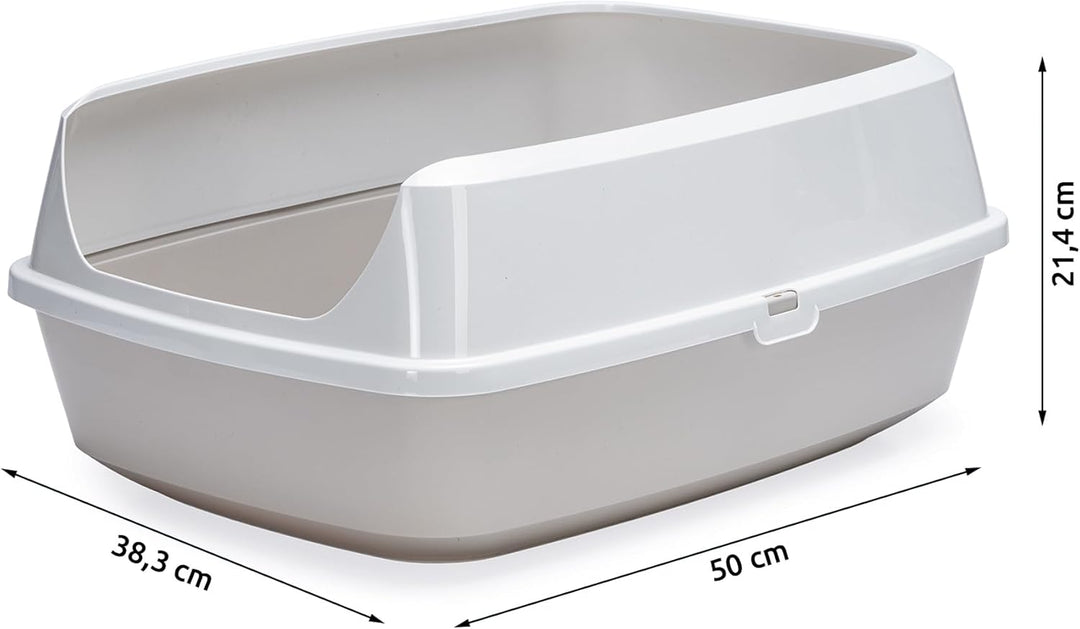 Karlie 522870 Katzentoilette Mary Loo Eco L: 50 B: 38,3 H: 21,4 cm, Grau, Grau