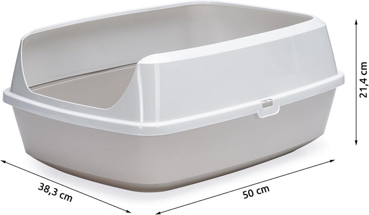 Karlie 522870 Katzentoilette Mary Loo Eco L: 50 B: 38,3 H: 21,4 cm, Grau, Grau