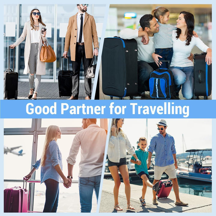FANSU Elastisch Kofferhülle Kofferschutzhülle, 3D Wasser Otter Druck Kofferüberzug Schutzhülle mit R