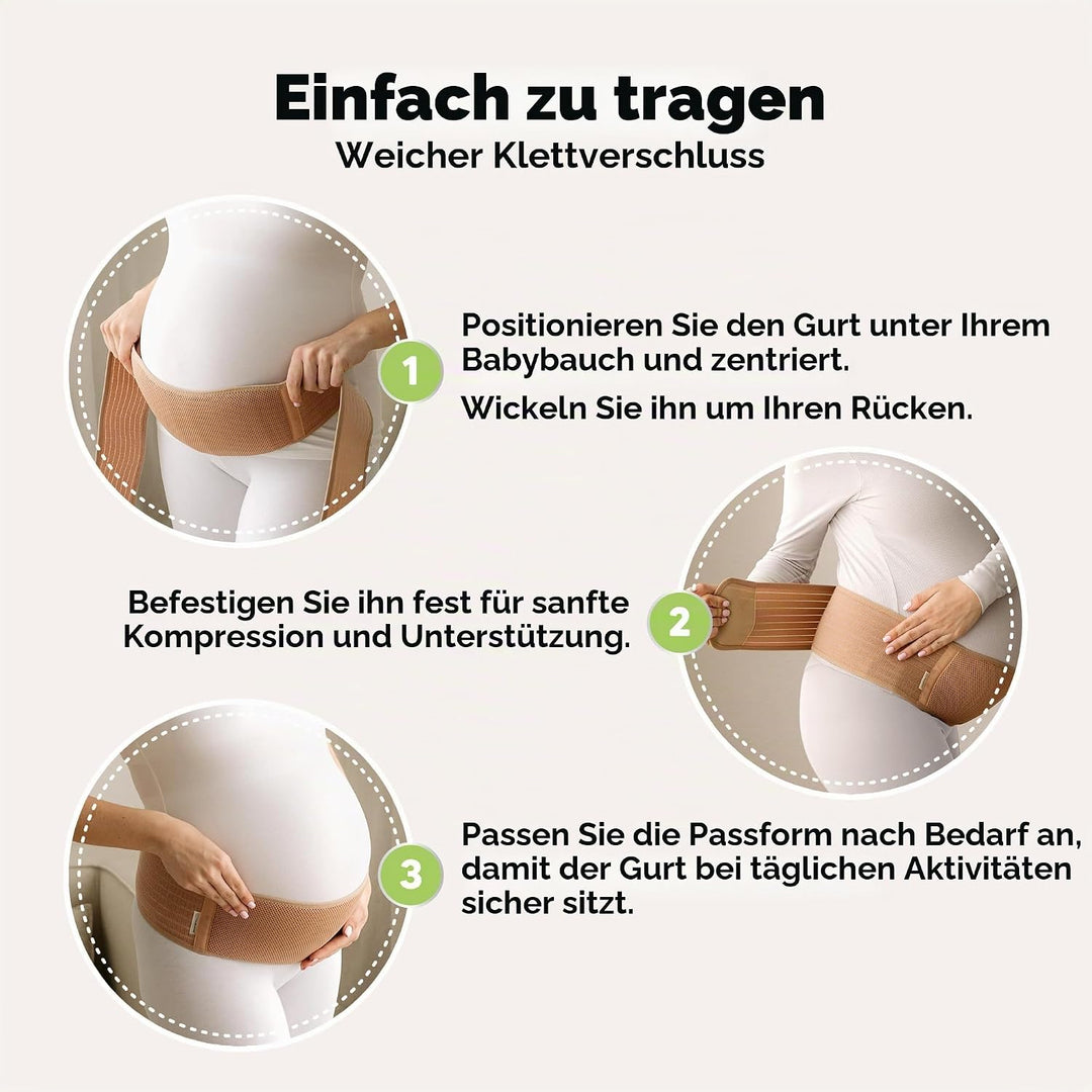 KeaBabies Schwangerschaft Bauchgurt für Schwangere - 1-Pack, Weiches und Atmungsaktives Schwangersch