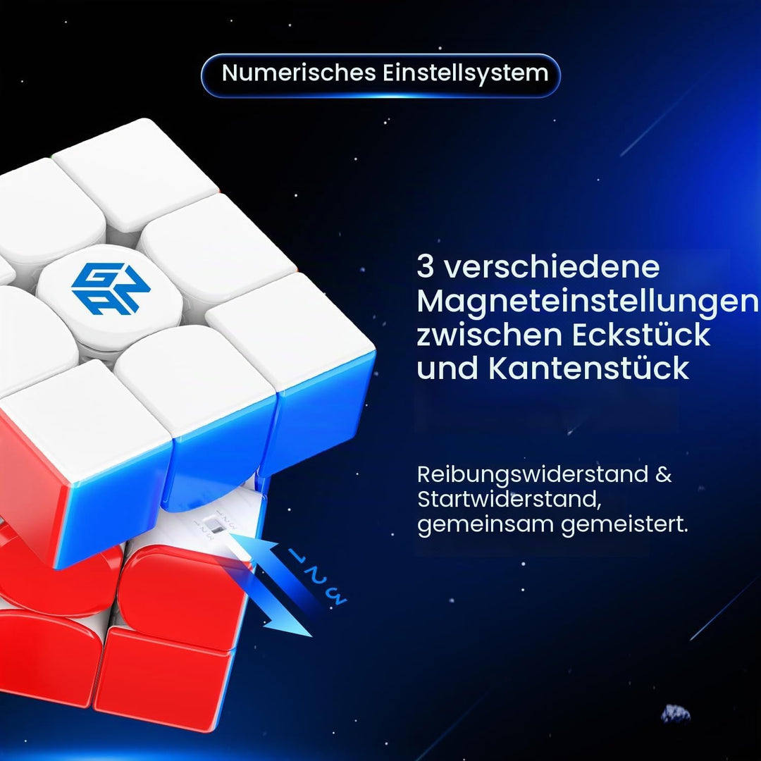 GAN14 Maglev Pro Zauberwürfel Magnetisch 3x3, Magic Speed Cube mit Pro Level Anti-POP & Anpassbarem