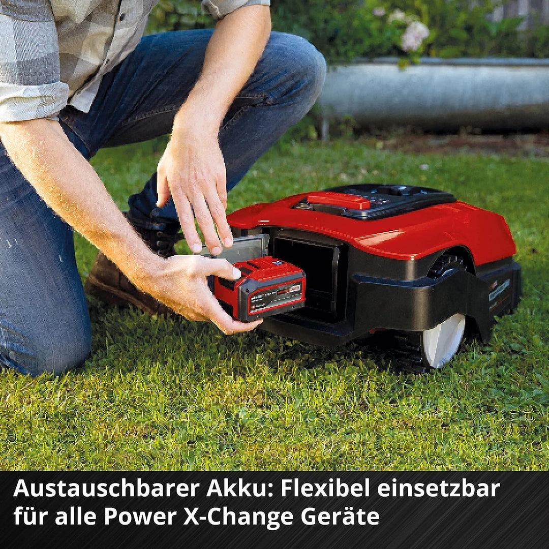 Einhell Mähroboter FREELEXO 500 BT Power X-Change (Li-Ion, Multizonen-Modus, bis 35% Steigung, Appst