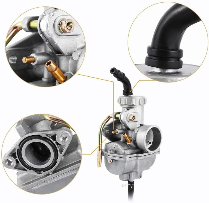 Auto Motorrad Vergaser (50cc-125cc), universeller multifunktionaler Vergaserersatz mit flexiblem Ans