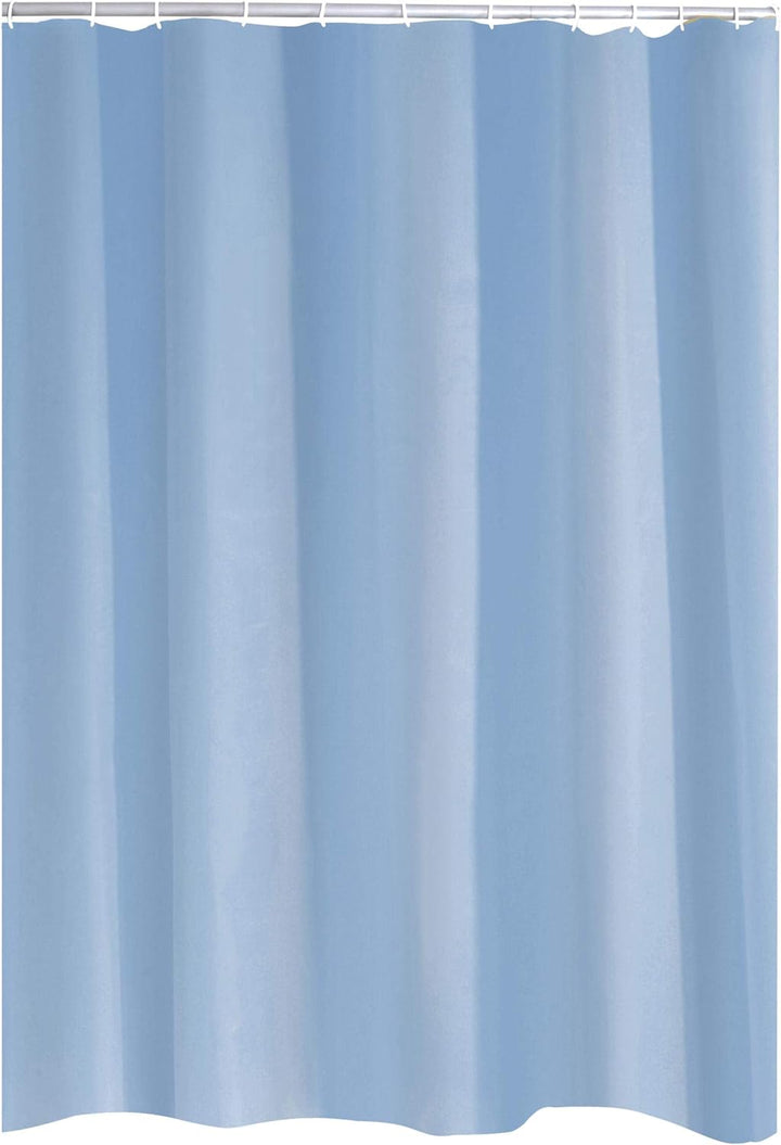 RIDDER Duschvorhang Textil Madison inkl. Ringe hellblau 120x200 cm 120 x 200 cm Hellblau, 120 x 200