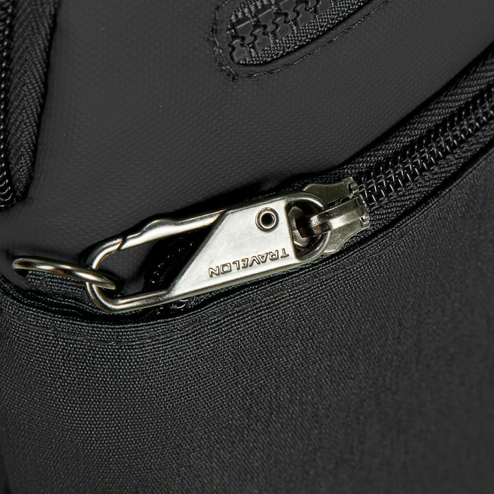 Travelon Unisex Diebstahlschutz Metro Small Crossbody Umhängetasche 9.75 x 10.75 x 2 Schwarz, 9.75 x