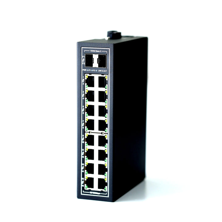 WIWAV WDH-16ET2GF-DC 10/100Mbps Nicht verwaltete 18-Port-Gigabit-Industrie-Ethernet-Switches mit DIN