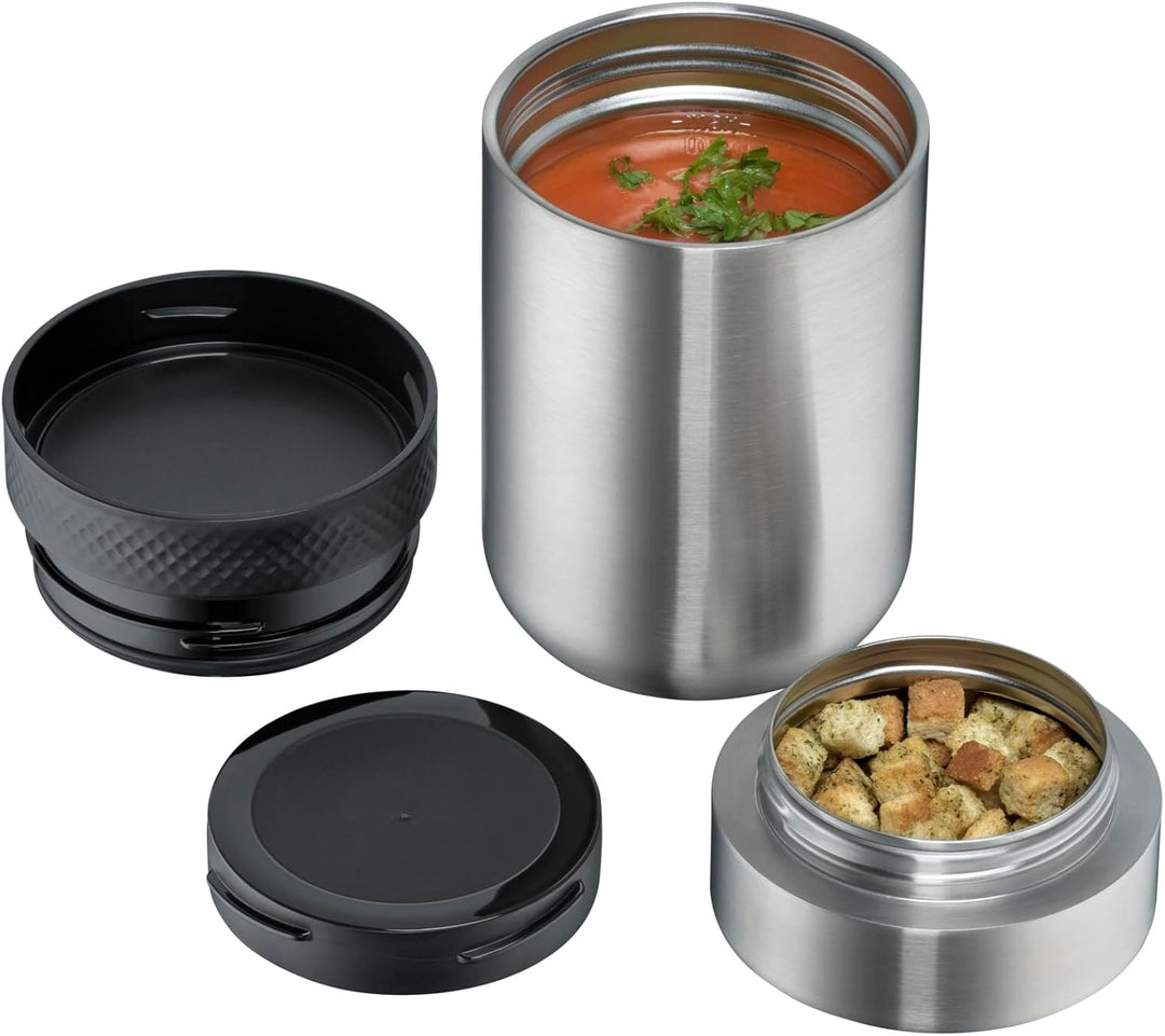WMF my2Go Thermo Speisebehälter 500ml Isolierbehälter und 200ml Zusatzbehälter, umweltfreundlich, Cr